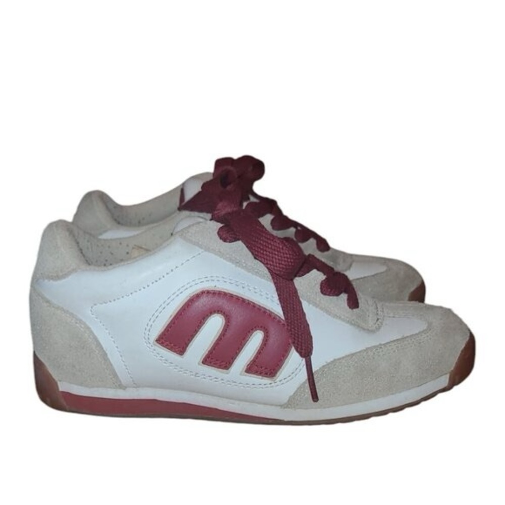 Etnies Skateboard Shoes Lo  Cut II Shoes  Grey Red White lace up sneakers